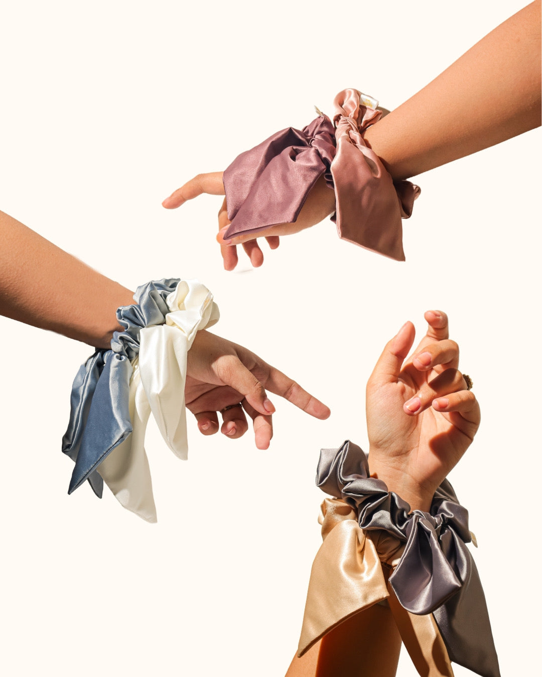 Silk Bow Scrunchies