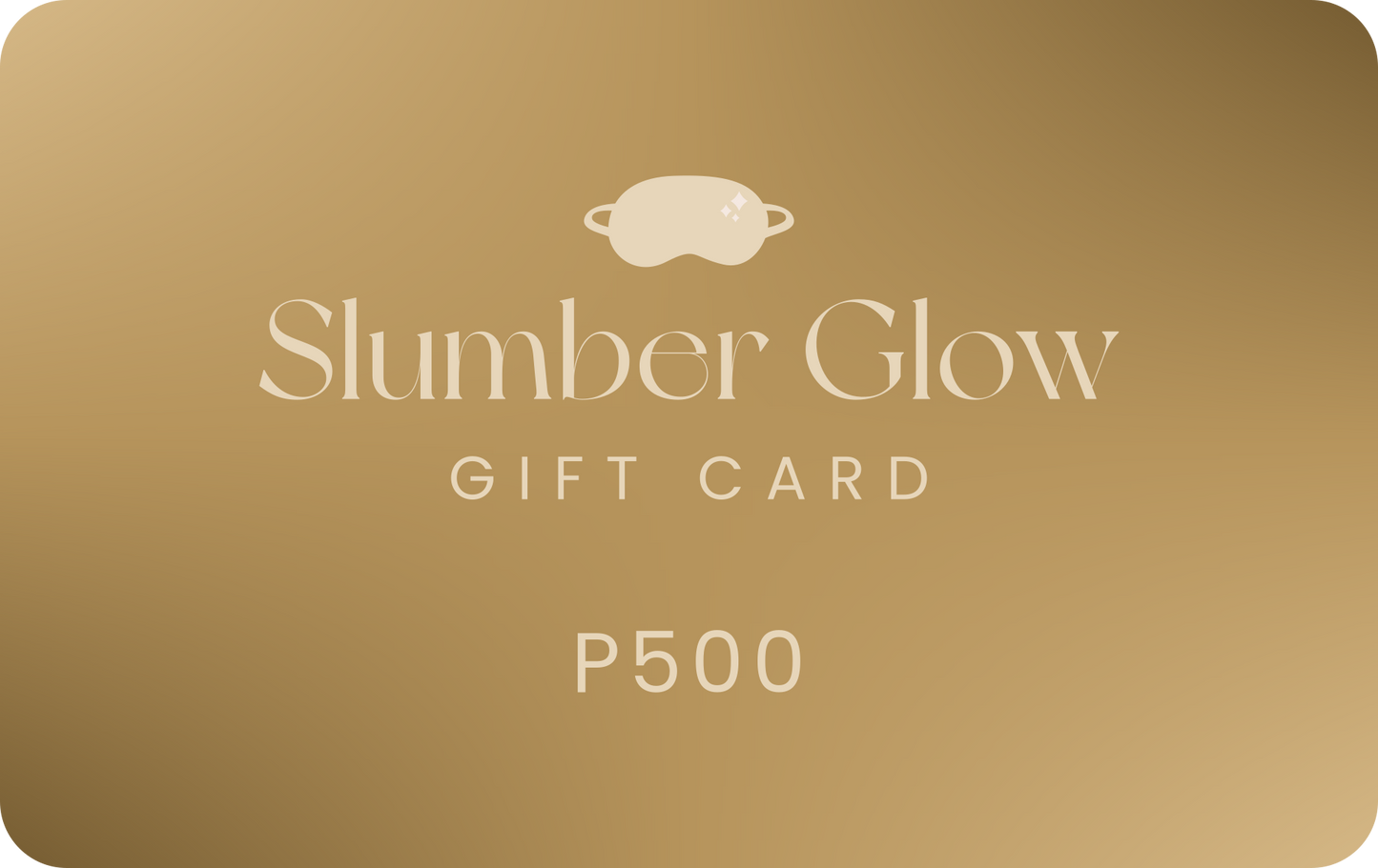 Slumber Glow Gift Card