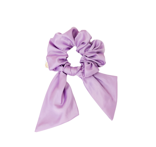 Bow Scrunchie in Lilac
