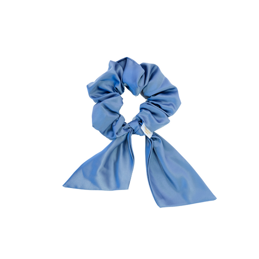 Bow Scrunchie in Moonstone