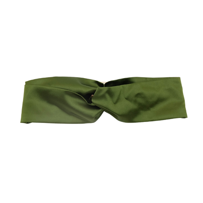 Knot Headband in Moss Green