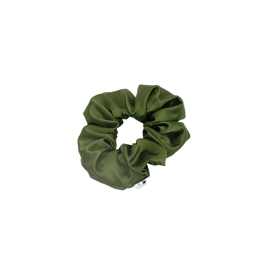 Classic Scrunchie in Moss Green